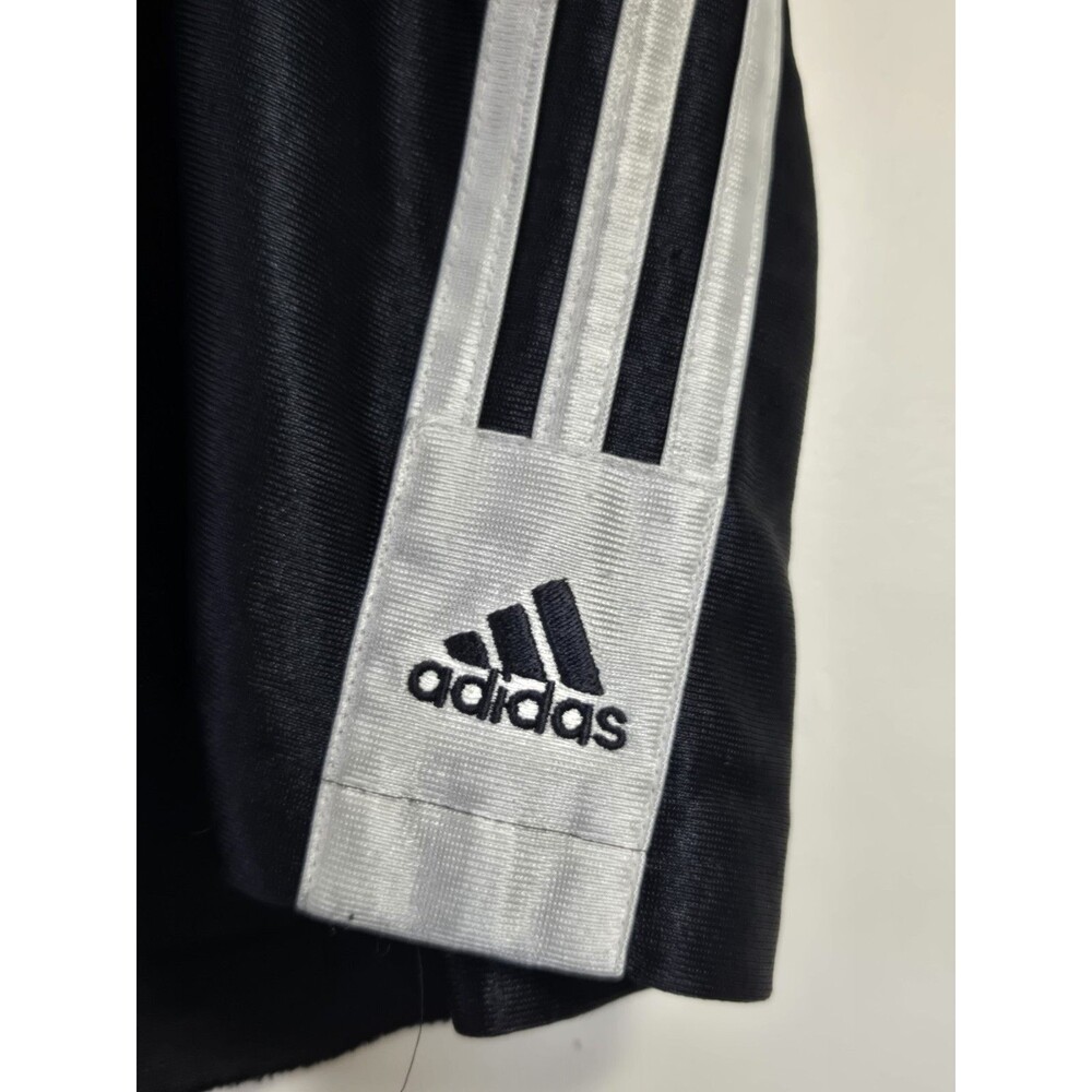 Vintage Adidas Basketball Shorts Mens L Navy Y2K Shiny Baggy Athletic - Picture 5 of 8